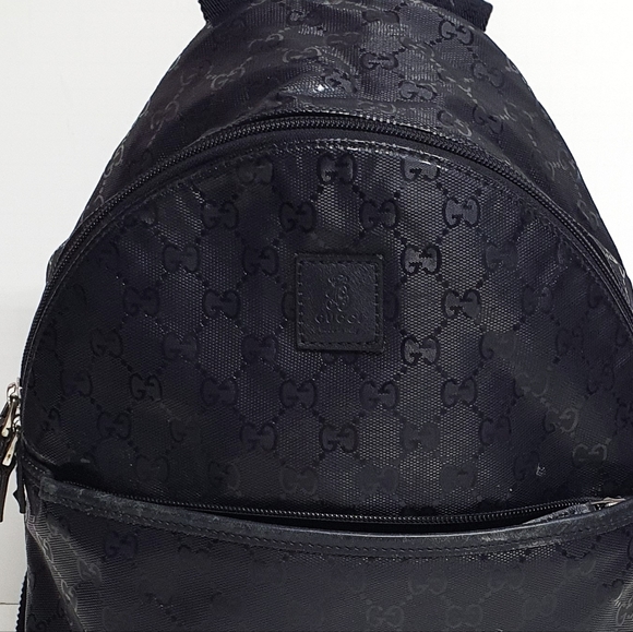 Gucci Monogram Classic Backpack Dark Navy Blue - Picture 6 of 16